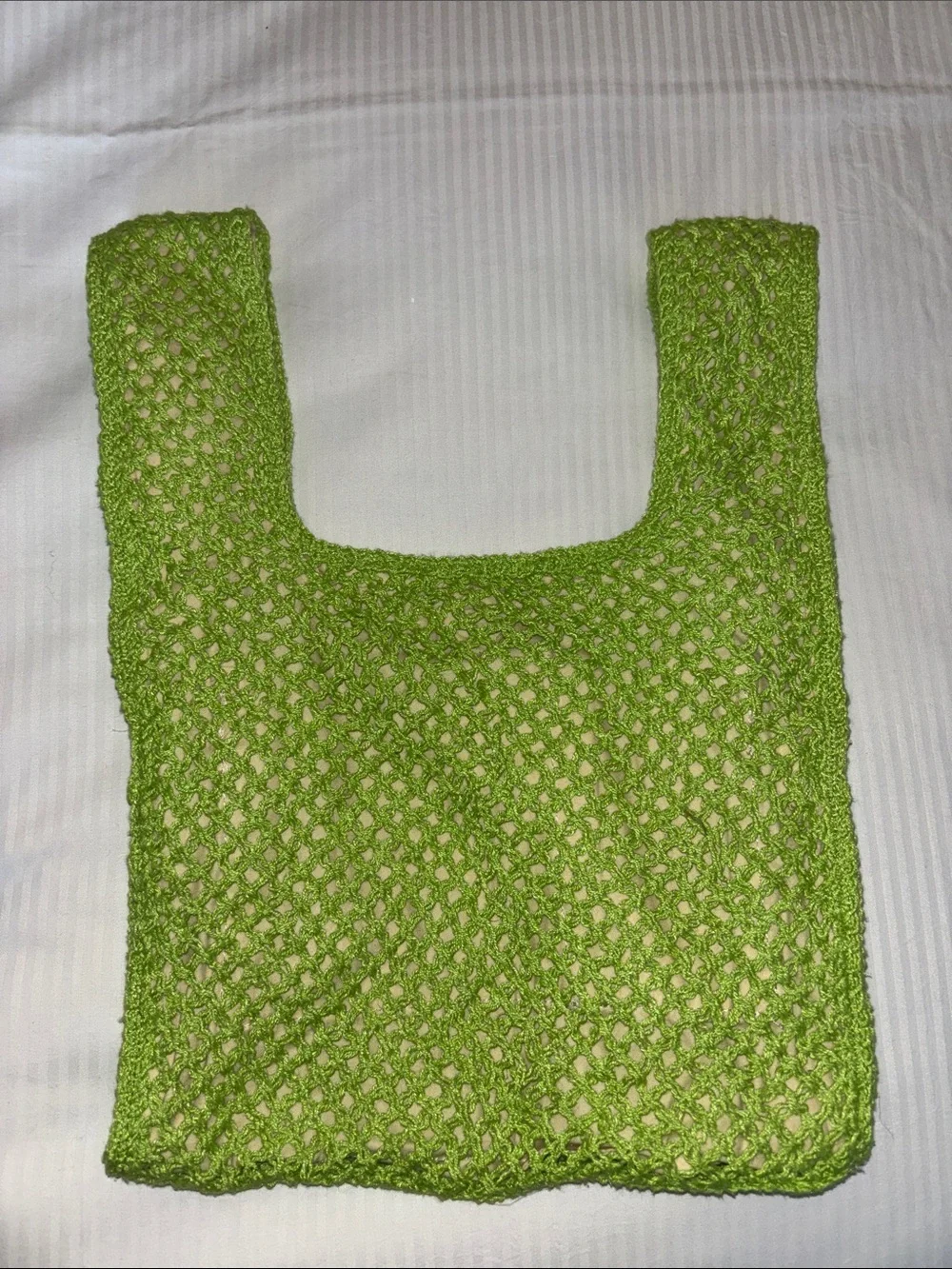 wild fable Green Crochet Strawberry Tote
